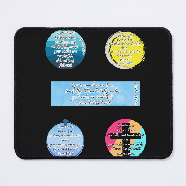 Item preview, psalm 139:14 Sticker Set  designed and sold by Designsleashed.