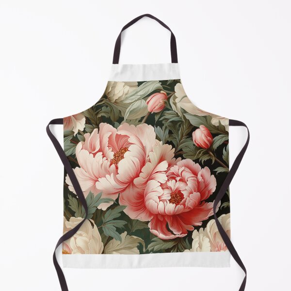 Item preview, Peony Tile 10: Ruffled Symphony in Blush and Blossom, Rose-Kissed Dreams on Leafy Thrones designed and sold by TheBrainArt.