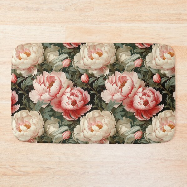 Item preview, Peony Tile 10: Ruffled Symphony in Blush and Blossom, Rose-Kissed Dreams on Leafy Thrones designed and sold by TheBrainArt.