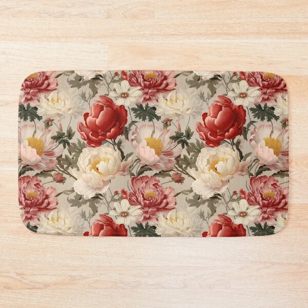 Item preview, Peony Tile 11: Ruffled Symphony in Blush and Blossom, Rose-Kissed Dreams on Leafy Thrones designed and sold by TheBrainArt.