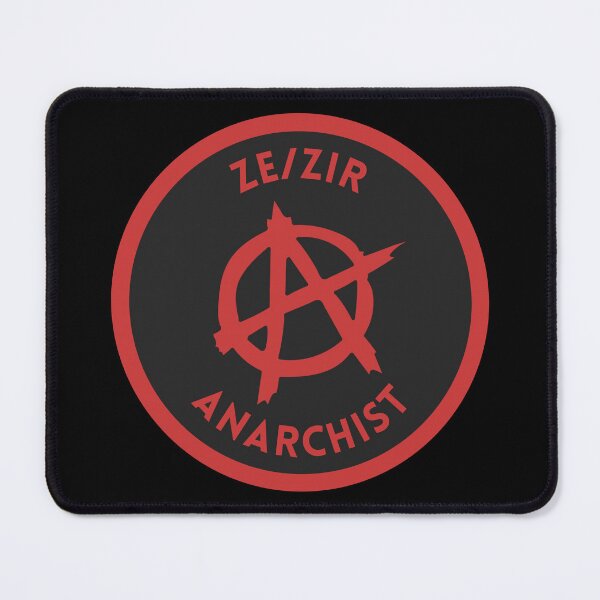 Item preview, Ze/Zir Pronouns | Anarchist Anarchy LGBTQ | Ze Zir Pronoun designed and sold by Furia LGBTQ+ Accessories.