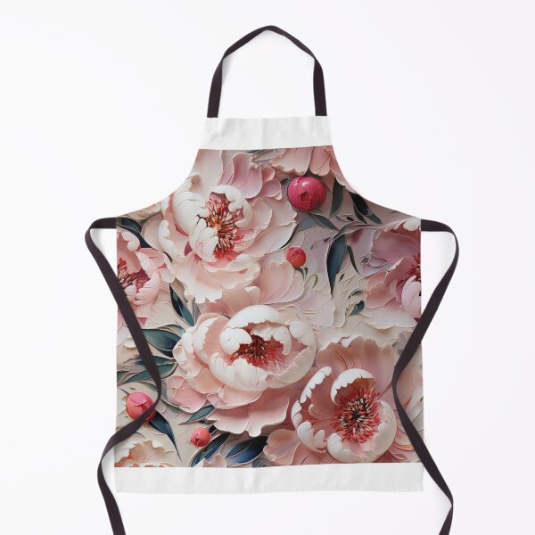 Item preview, Peony Tile 12: Ruffled Symphony in Blush and Blossom, Rose-Kissed Dreams on Leafy Thrones designed and sold by TheBrainArt.