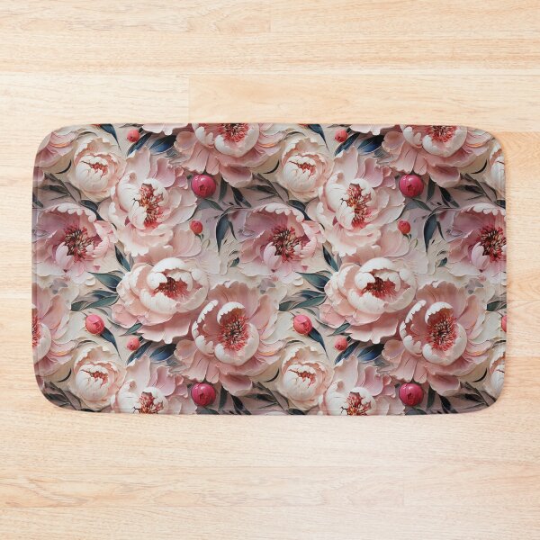 Item preview, Peony Tile 12: Ruffled Symphony in Blush and Blossom, Rose-Kissed Dreams on Leafy Thrones designed and sold by TheBrainArt.