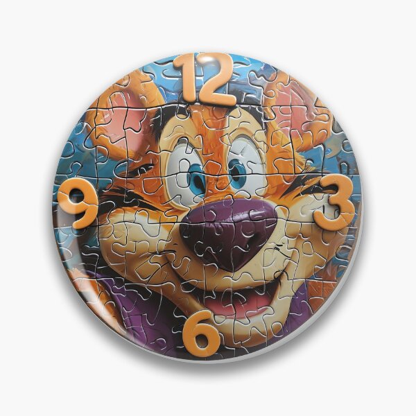 Item preview, Tiger Jigsaw Puzzle Wall Clock 2 designed and sold by 3 CITIES.