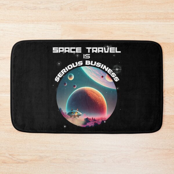 Item preview, SPACE TRAVEL is SERIOUS BUSINESS funny cat lander design designed and sold by Jt41.