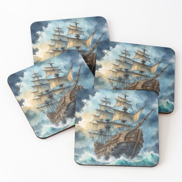 Item preview, Pirate ship in the storm designed and sold by BalancerDesign.