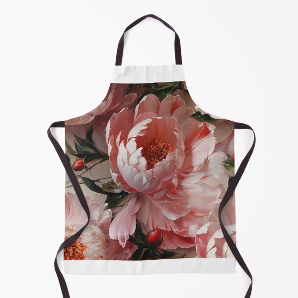 Item preview, Peony Tile 13: Ruffled Symphony in Blush and Blossom, Rose-Kissed Dreams on Leafy Thrones designed and sold by TheBrainArt.
