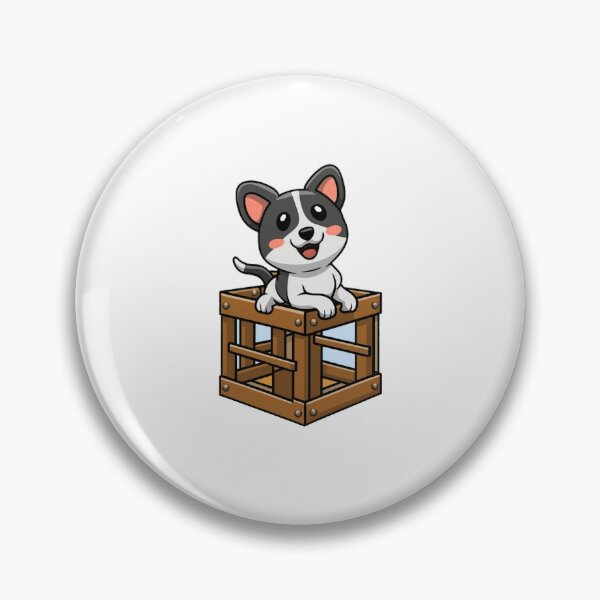 Item preview, Cute Puppy in a Wooden Crate Box designed and sold by vetshop.