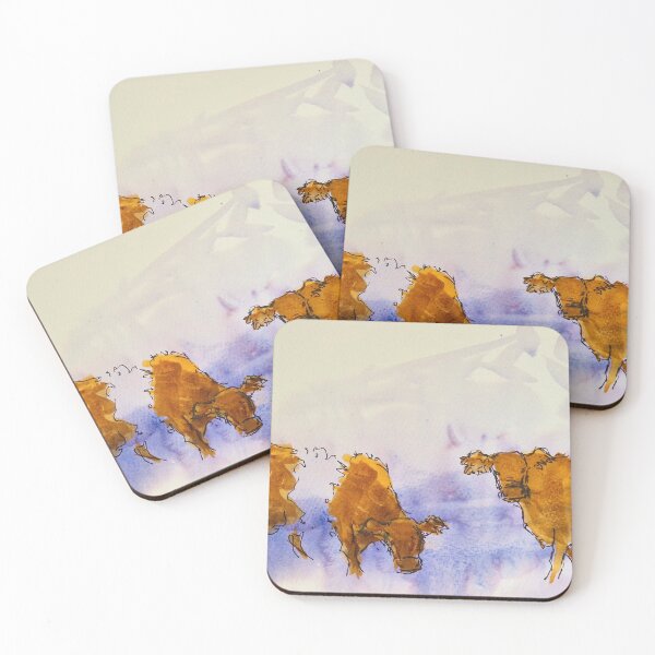 Item preview, Belted Galloway Cows Brown and White designed and sold by MikeJory.