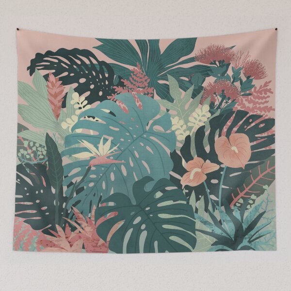 Item preview, Tropical Tendencies (on Peach and Green) designed and sold by littleclyde.