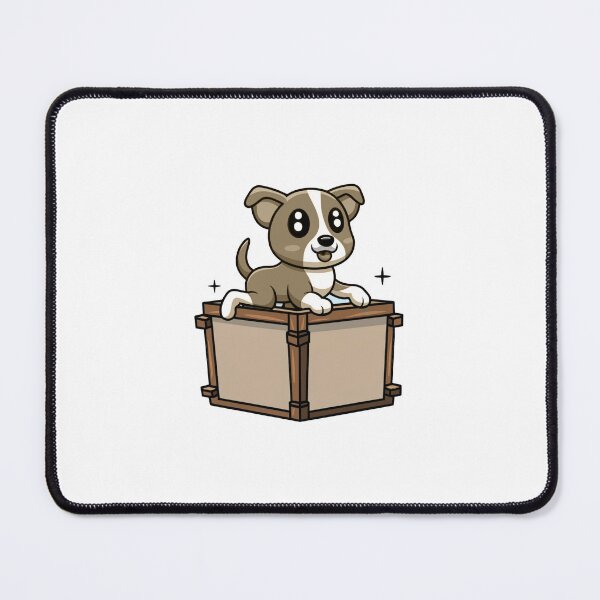 Item preview, Cute Puppy on the Wooden Crate Box designed and sold by vetshop.