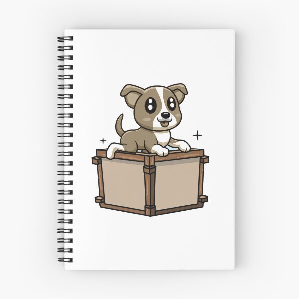 Item preview, Cute Puppy on the Wooden Crate Box designed and sold by vetshop.