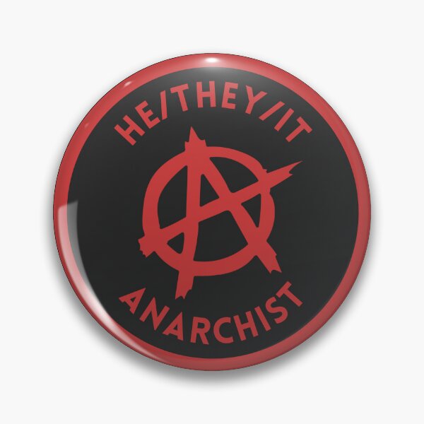Item preview, He/They/It Pronouns | Anarchist Anarchy LGBTQ | He They It Pronoun designed and sold by Furia LGBTQ+ Accessories.