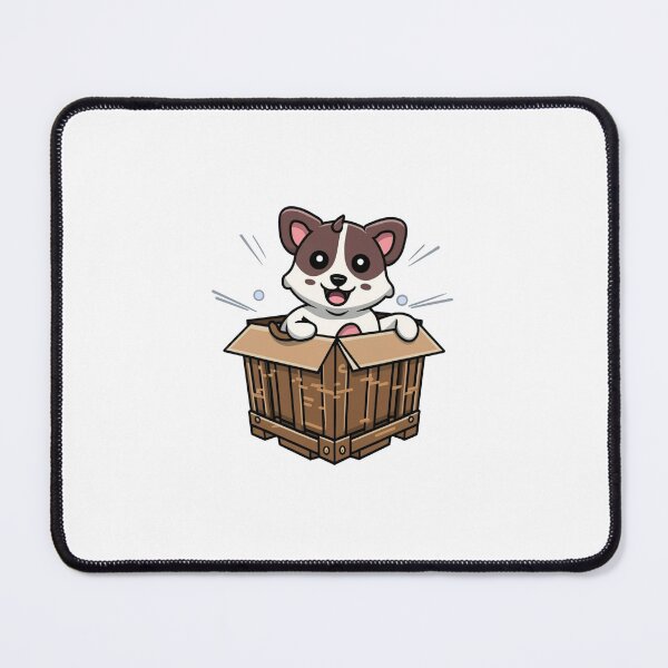 Item preview, Cute Puppy Smile in the Wooden Crate Box designed and sold by vetshop.