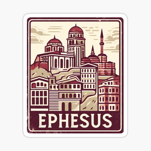Ephesus City Sticker and T Shirt Sticker