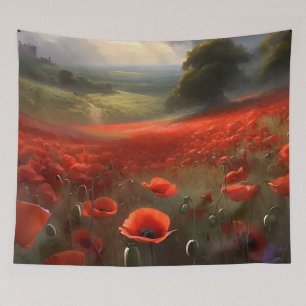 Item preview, Red Flowers Field designed and sold by cr6zym1nd.