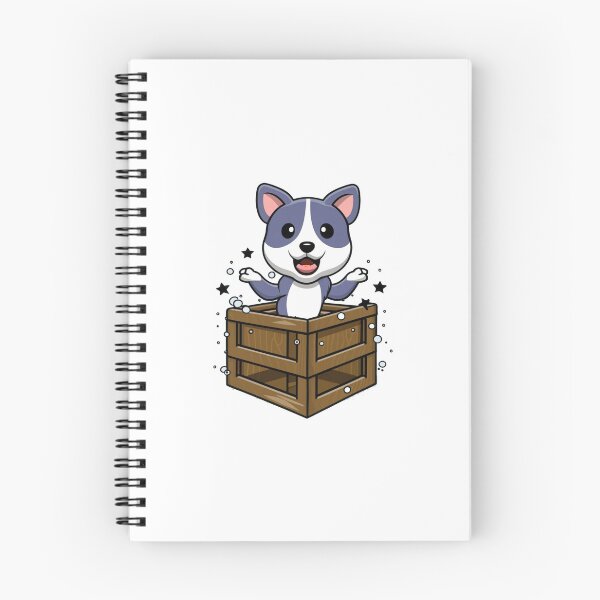 Item preview, Cute Pitbull Puppy Smile in a Wooden Crate Box designed and sold by vetshop.