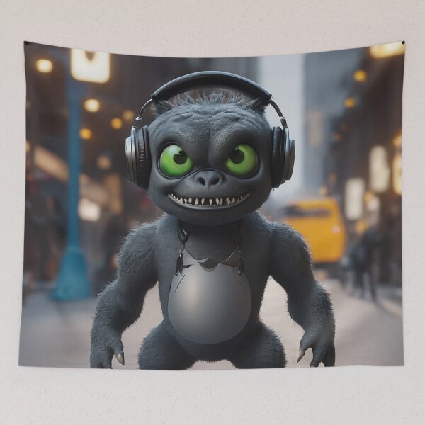 Item preview, Cute Little Monster designed and sold by Bunmigraphics .