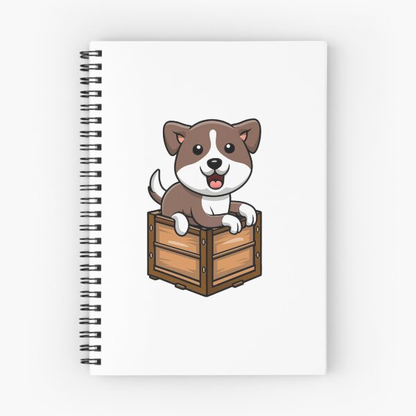 Item preview, A Cute Puppy Smile in a Wooden Crate Box designed and sold by vetshop.