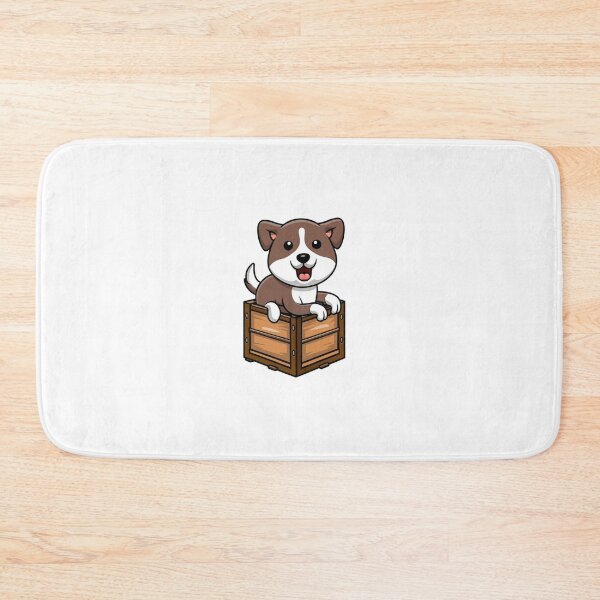Item preview, A Cute Puppy Smile in a Wooden Crate Box designed and sold by vetshop.