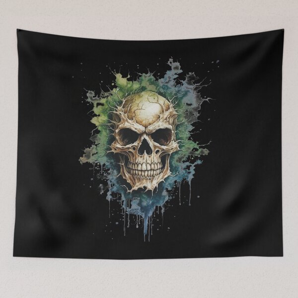Artikelvorschau, Furchteinflößender Totenkopf aus dem Fantasieland entworfen und verkauft von AnnaMDesign.
