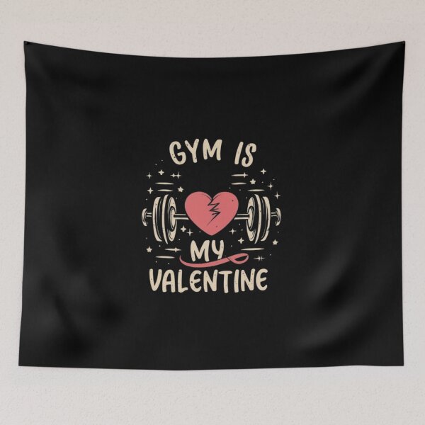 Item preview, Gym is my valentine designed and sold by Creativedsigna.