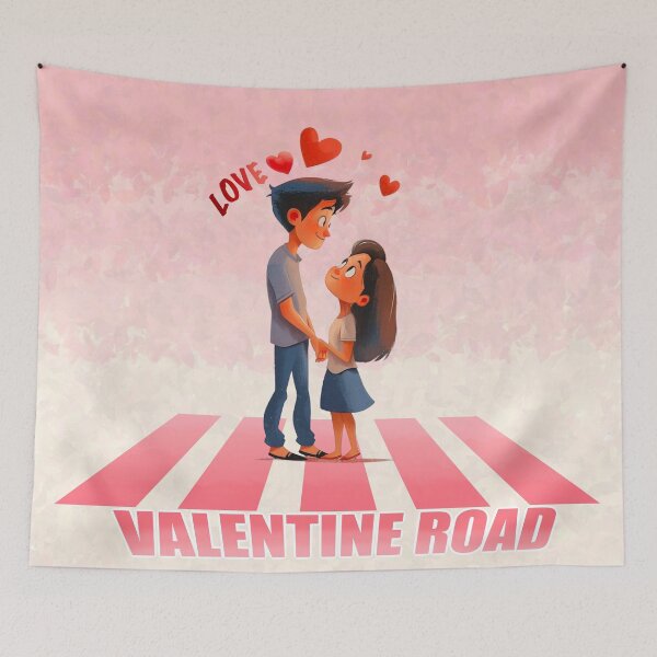 Item preview, Young Couple with Valentine road special  designed and sold by Pawimon.