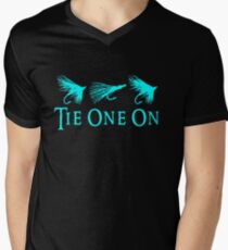TIE ONE ON Men's V-Neck T-Shirt