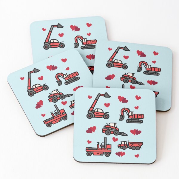 Item preview, Valentines day construction trucks for boys kids toddler designed and sold by Lady-Frost.