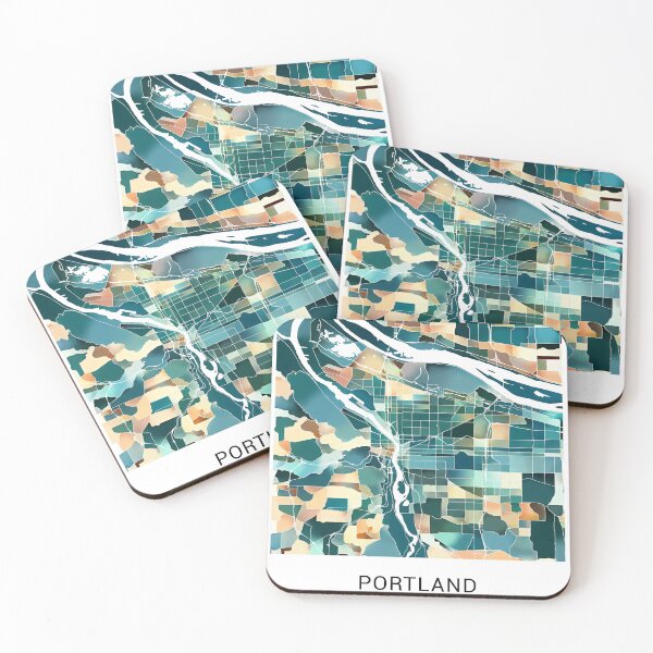 Item preview, Portland Oregon Named City Map - Lush Green designed and sold by StylishStacks.