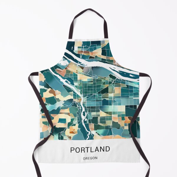 Item preview, Portland Oregon Named City Map - Lush Green designed and sold by StylishStacks.