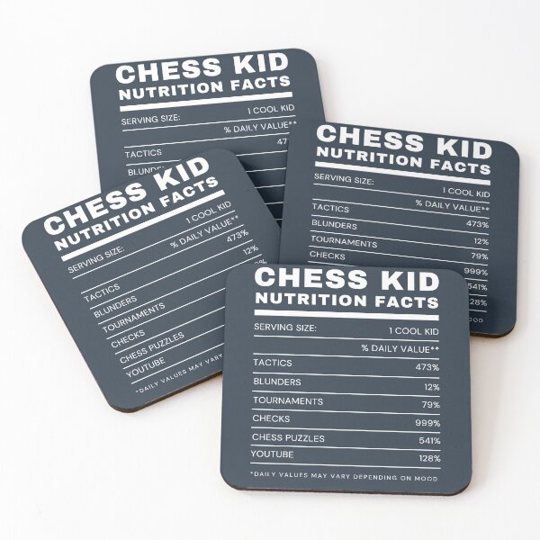 Item preview, Chess Kid Nutrition - White designed and sold by ChessiShop.