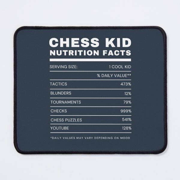 Item preview, Chess Kid Nutrition - White designed and sold by ChessiShop.