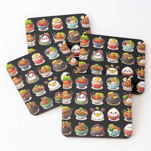 Item preview, Korean Food Set Sticker  designed and sold by olympe-store.