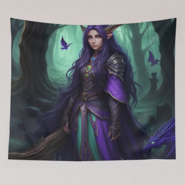 Item preview, Female elf Druid. designed and sold by Poszii.