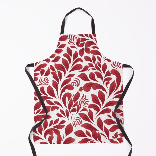 Item preview, Burgundy and White Floral Pattern designed and sold by GrinGalore.