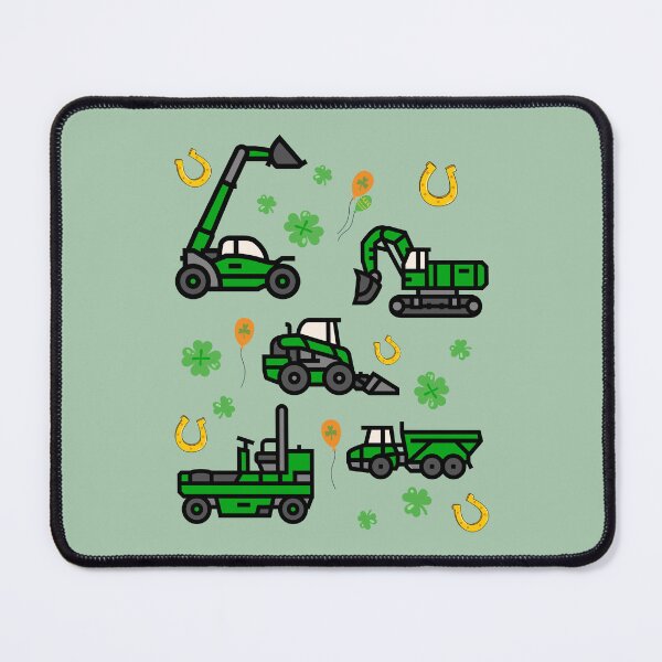 Item preview, St. Patrick's Day construction trucks for boys kids toddler designed and sold by Lady-Frost.