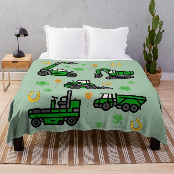 Item preview, St. Patrick's Day construction trucks for boys kids toddler designed and sold by Lady-Frost.