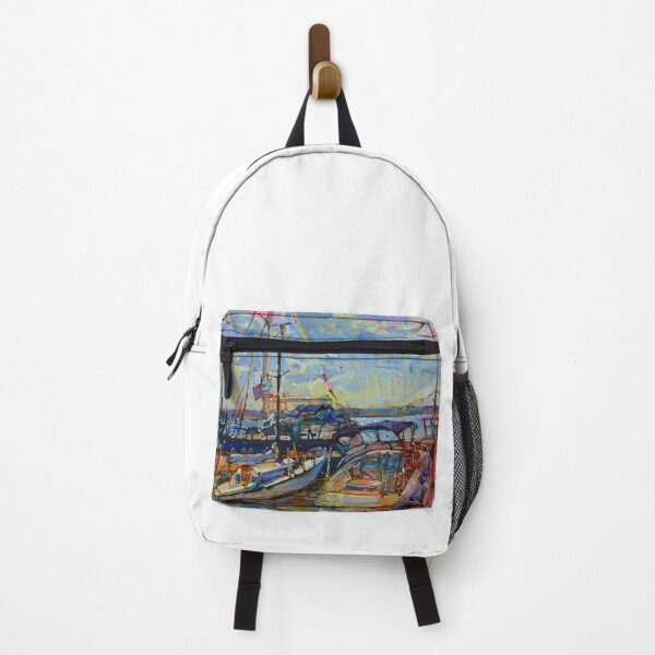 Item preview, Seascape with boats. Summer print for textile, sea print for t-shirt.Boat print, Sky colorful print designed and sold by andrii kutsachenko.