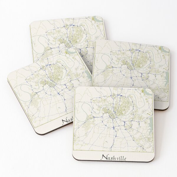 Item preview, Nashville Tennessee Named City Map - Hand-Drawn designed and sold by StylishStacks.