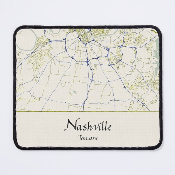 Item preview, Nashville Tennessee Named City Map - Hand-Drawn designed and sold by StylishStacks.