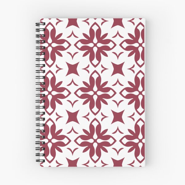 Item preview, Burgundy and White Quatrefoil Pattern designed and sold by GrinGalore.