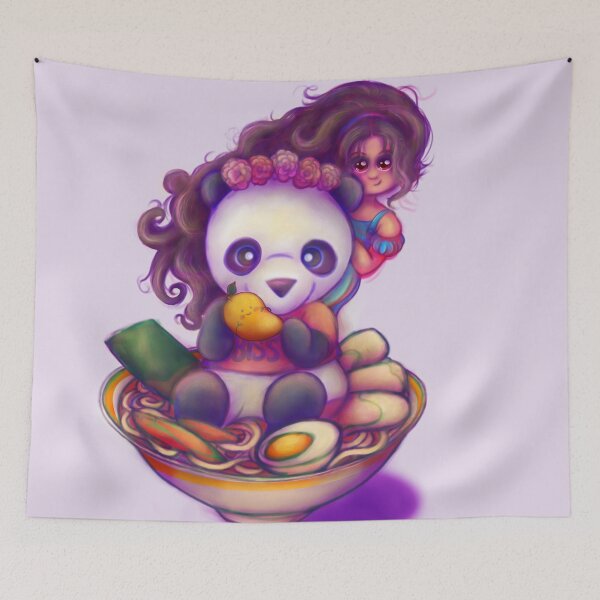 Item preview, Kawaii Ramen Panda Girl - Stephanie Soo  designed and sold by Levana-Jane.
