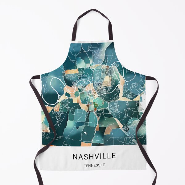 Item preview, Nashville Tennessee Named City Map - Lush Green designed and sold by StylishStacks.