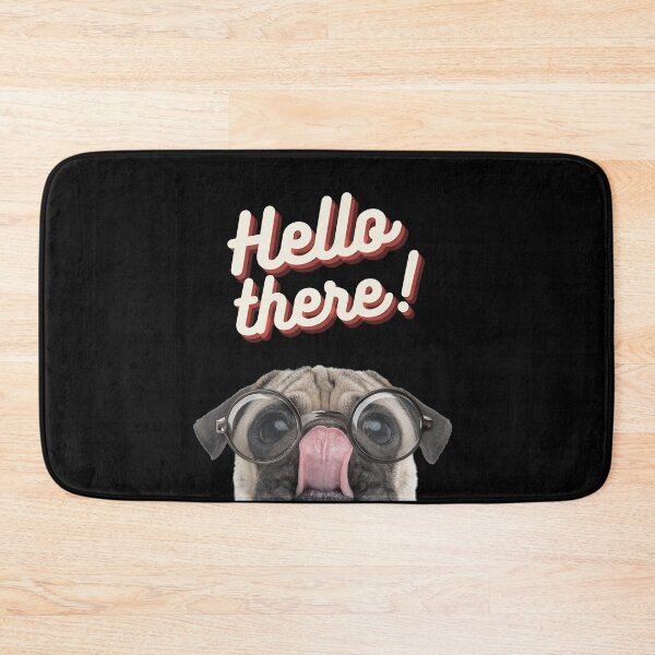 Item preview, Hello There! - Cute and Funny Pug Dog Design designed and sold by Seneku-Design.