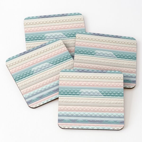 Item preview, a korean style quilted pattern pastel tone colors designed and sold by JangmiHorang.