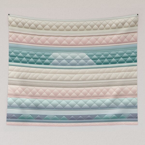 Item preview, a korean style quilted pattern pastel tone colors designed and sold by JangmiHorang.