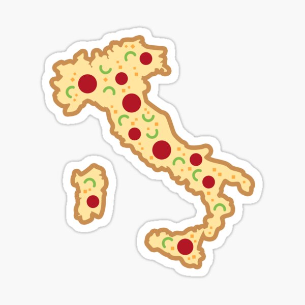 Item preview, Italy Map Pizza designed and sold by lukassfr.