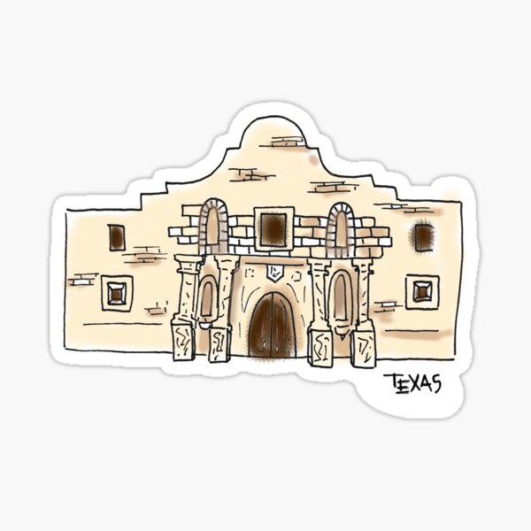 Alamo Stickers for Sale | Redbubble