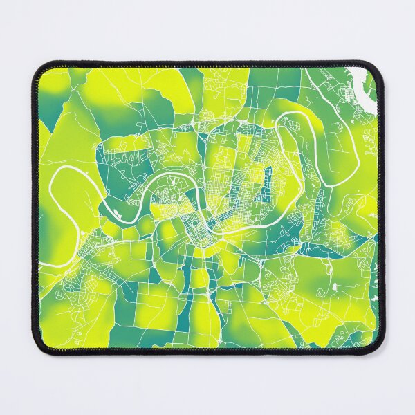 Item preview, Nashville Tennessee City Map - Green-Yellow Duotone designed and sold by StylishStacks.